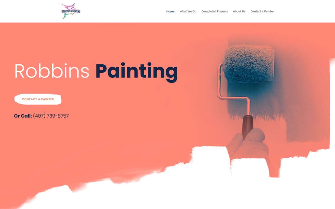 Landing Page Design for Robbins Painting