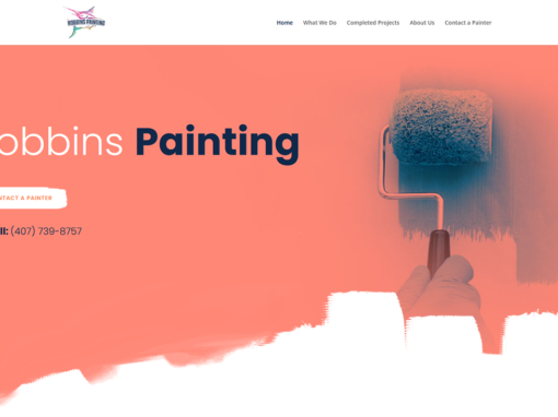 Landing Page Design for Robbins Painting